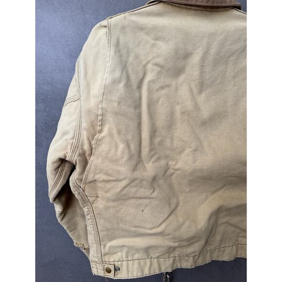 Vintage CARHARTT J01 Brown Detroit Blanket Lined Jacket Size 44 Reg Made in USA - Picture 8 of 9